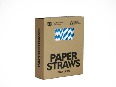 blue paper straw box front angle