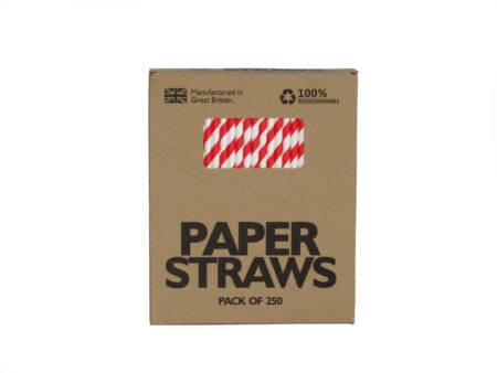 red paper straw front box