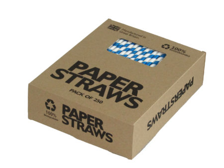 blue paper straw box front wide angle