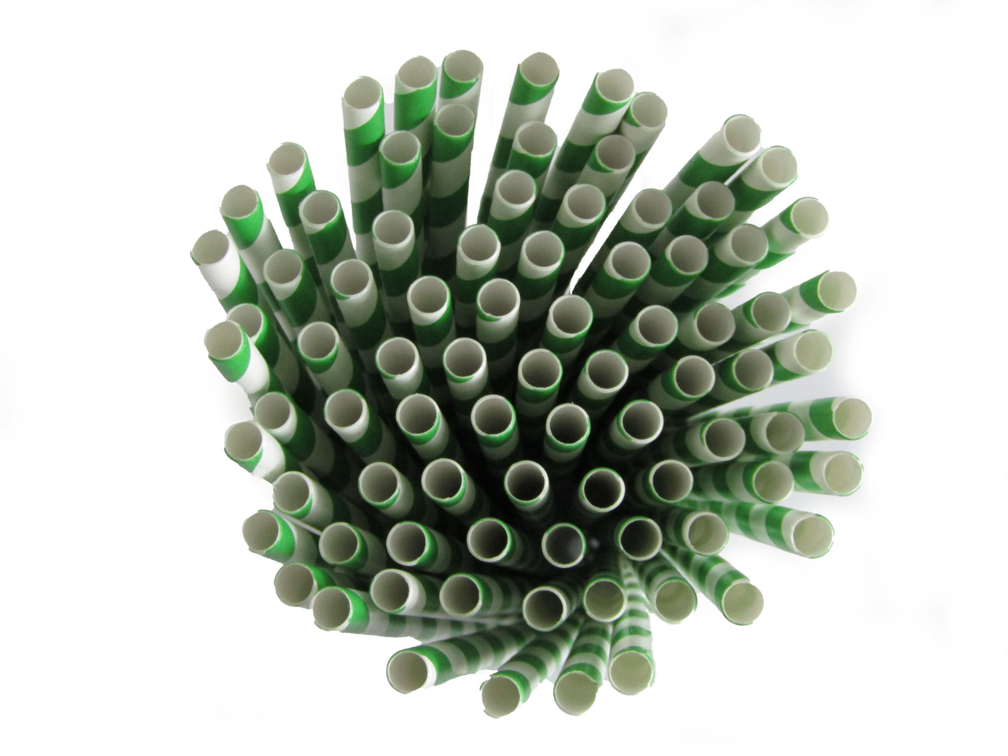 Green Paper Straws » Pack of 250 Biodegradable SingleUse Straws